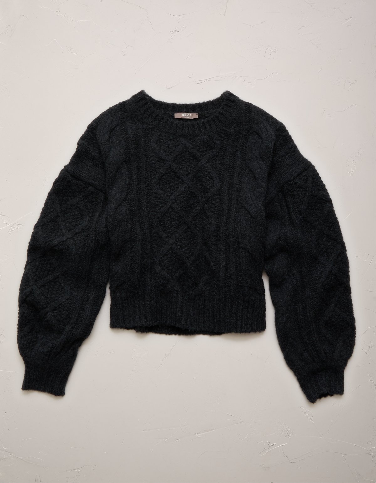 AE77 Premium Cable Sweater - image 3
