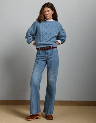 AE77 Premium Cable Sweater