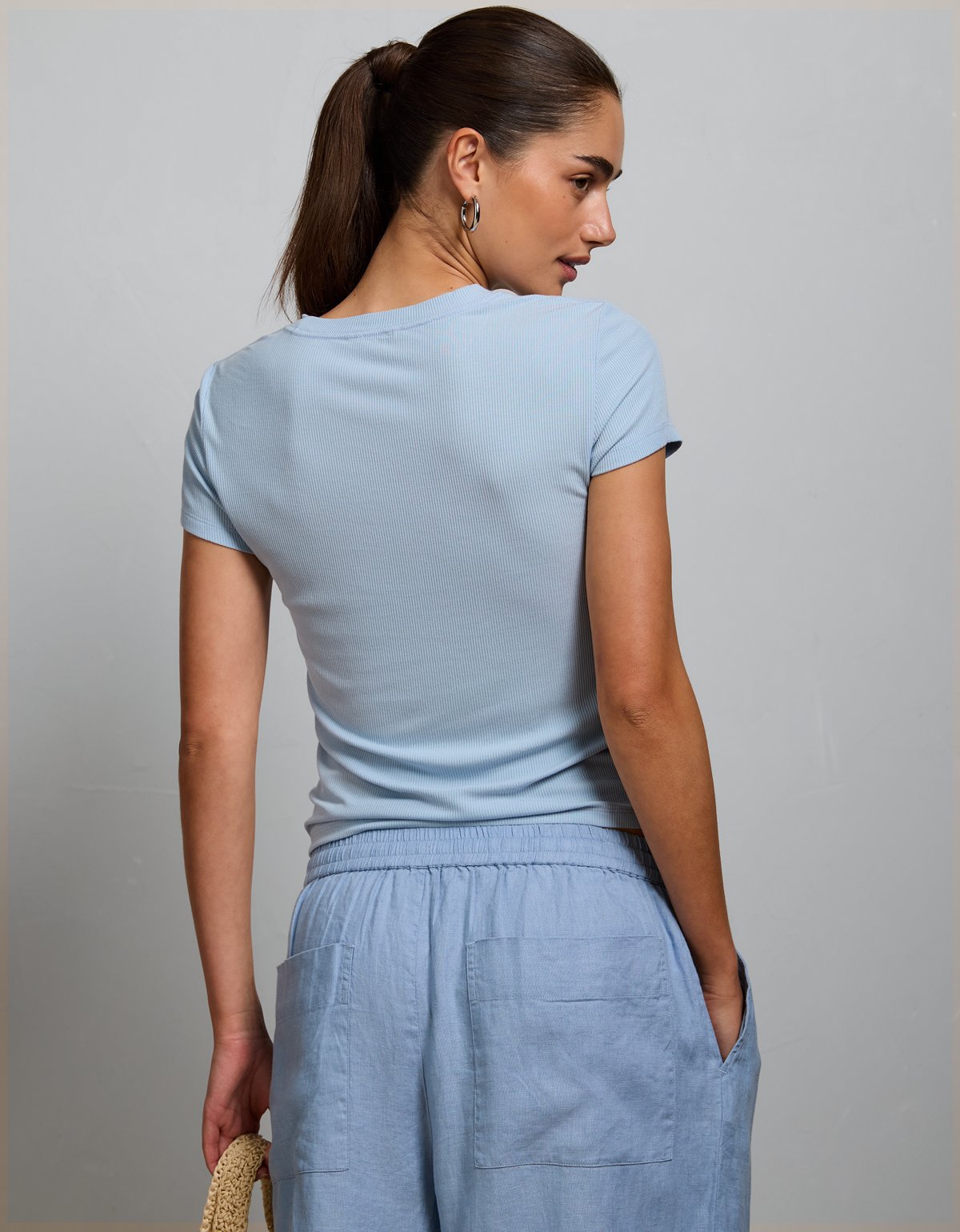 AE77 Premium Ribbed T-Shirt - image 2