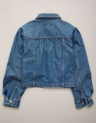 AE77 Premium Denim Cropped Jacket