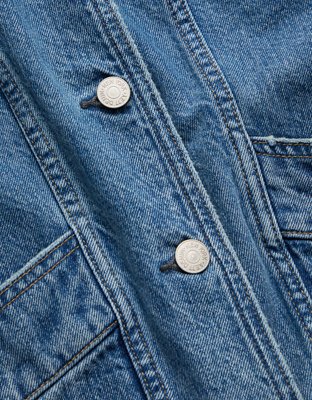 AE77 Premium Denim Cropped Jacket