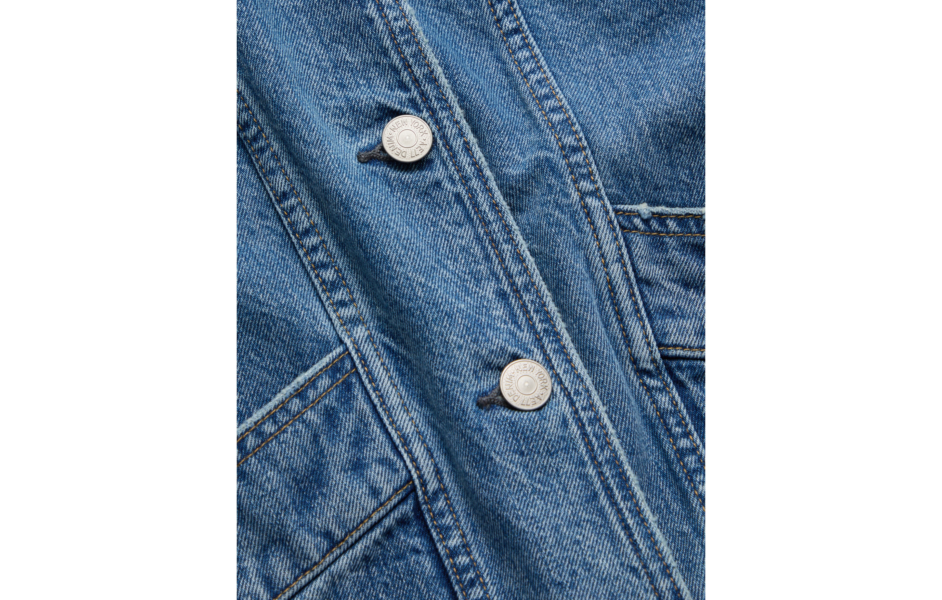 AE77 Premium Denim Cropped Jacket