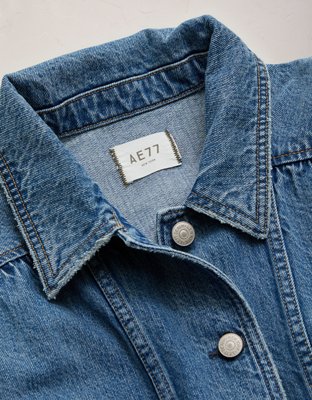 AE77 Premium Denim Cropped Jacket