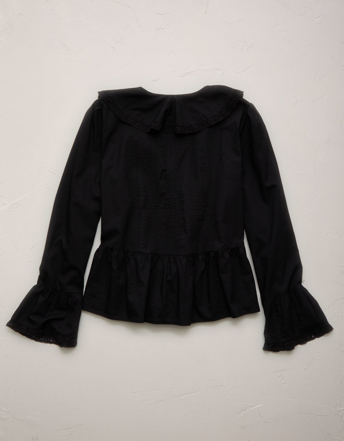 AE77 Ruffled V-Neck Blouse - image 4