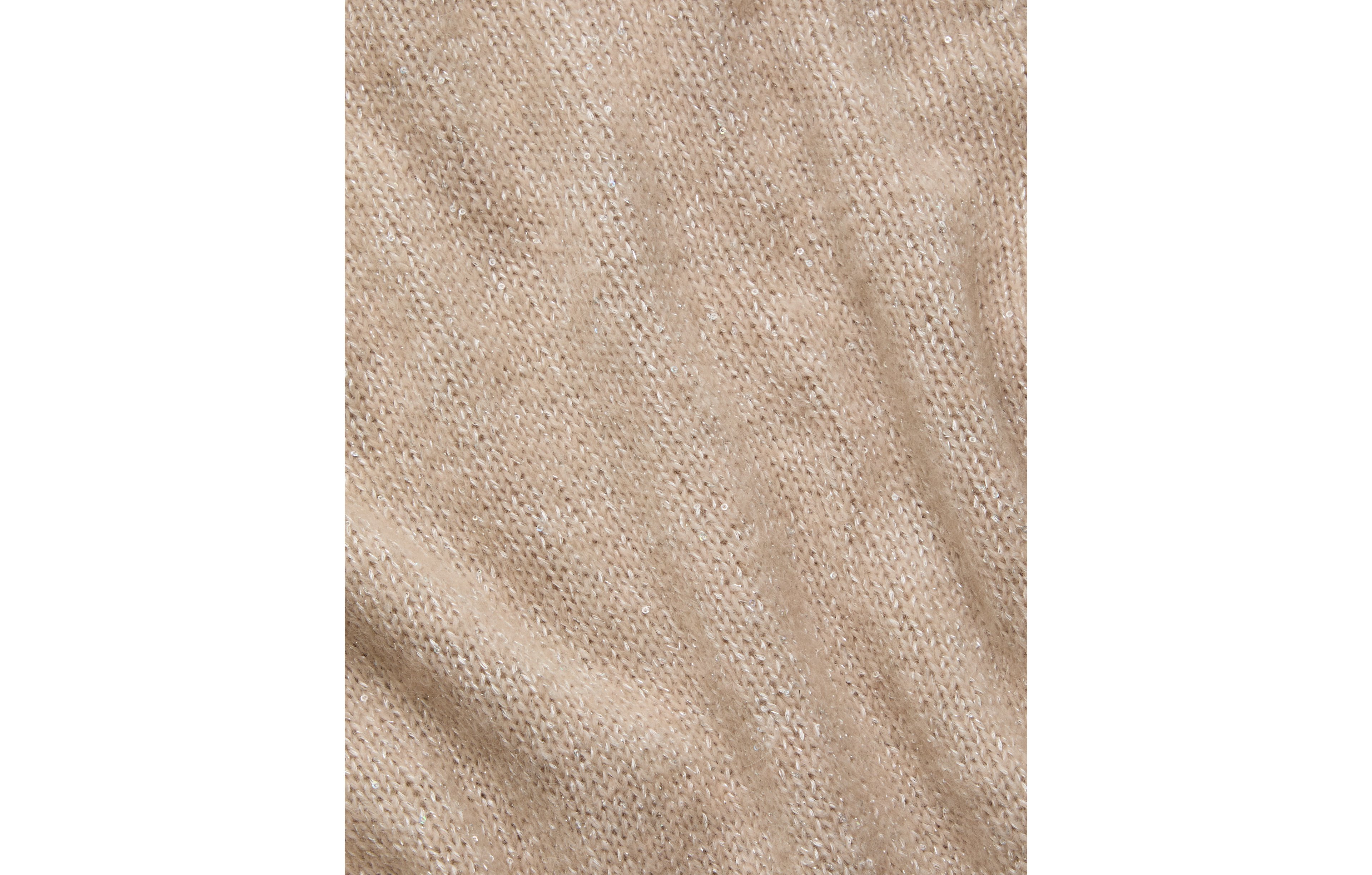 AE77 Sparkle Shrunken Crew Neck Sweater