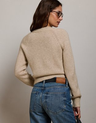 AE77 Shrunken Crew Neck Sweater