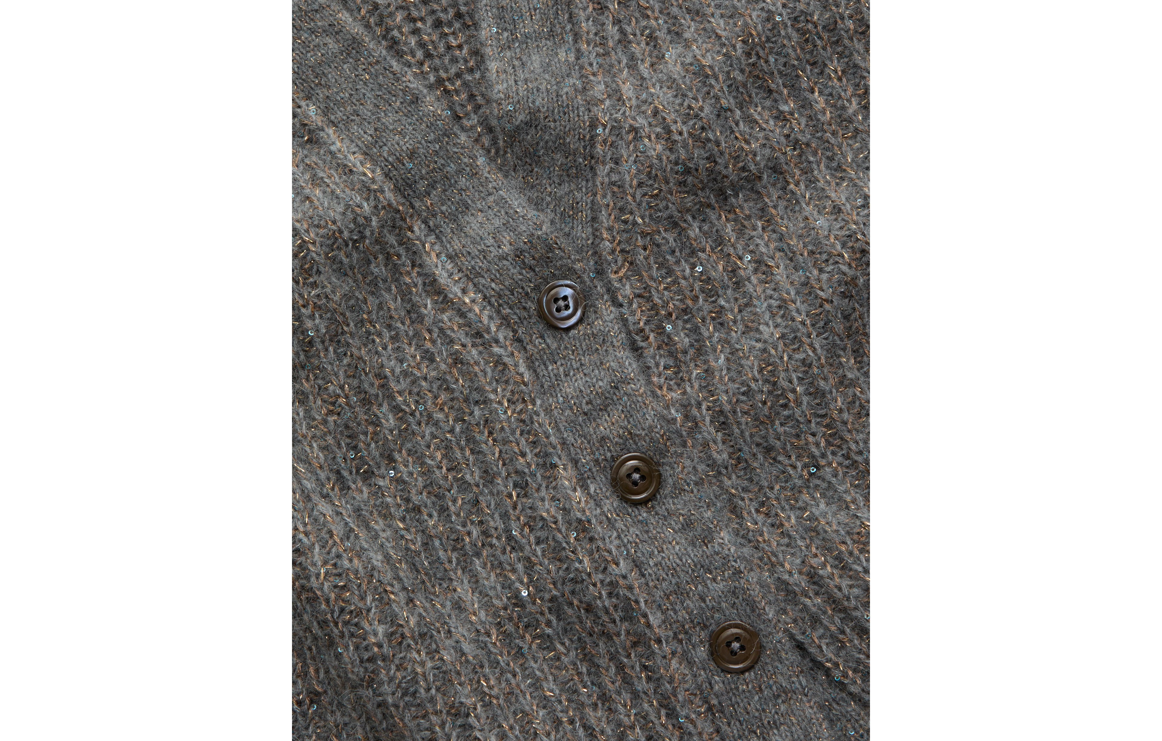 AE77 Shaker Stitch Cardigan Sweater