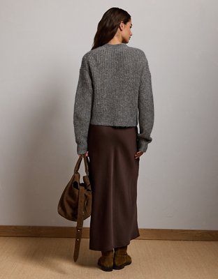 Chandail cardigan à mailles perlées AE77