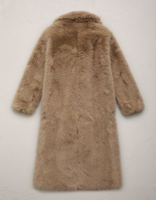 AE77 Oversized Faux Fur Coat | American Eagle