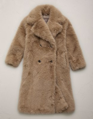 AE77 Oversized Faux Fur Coat