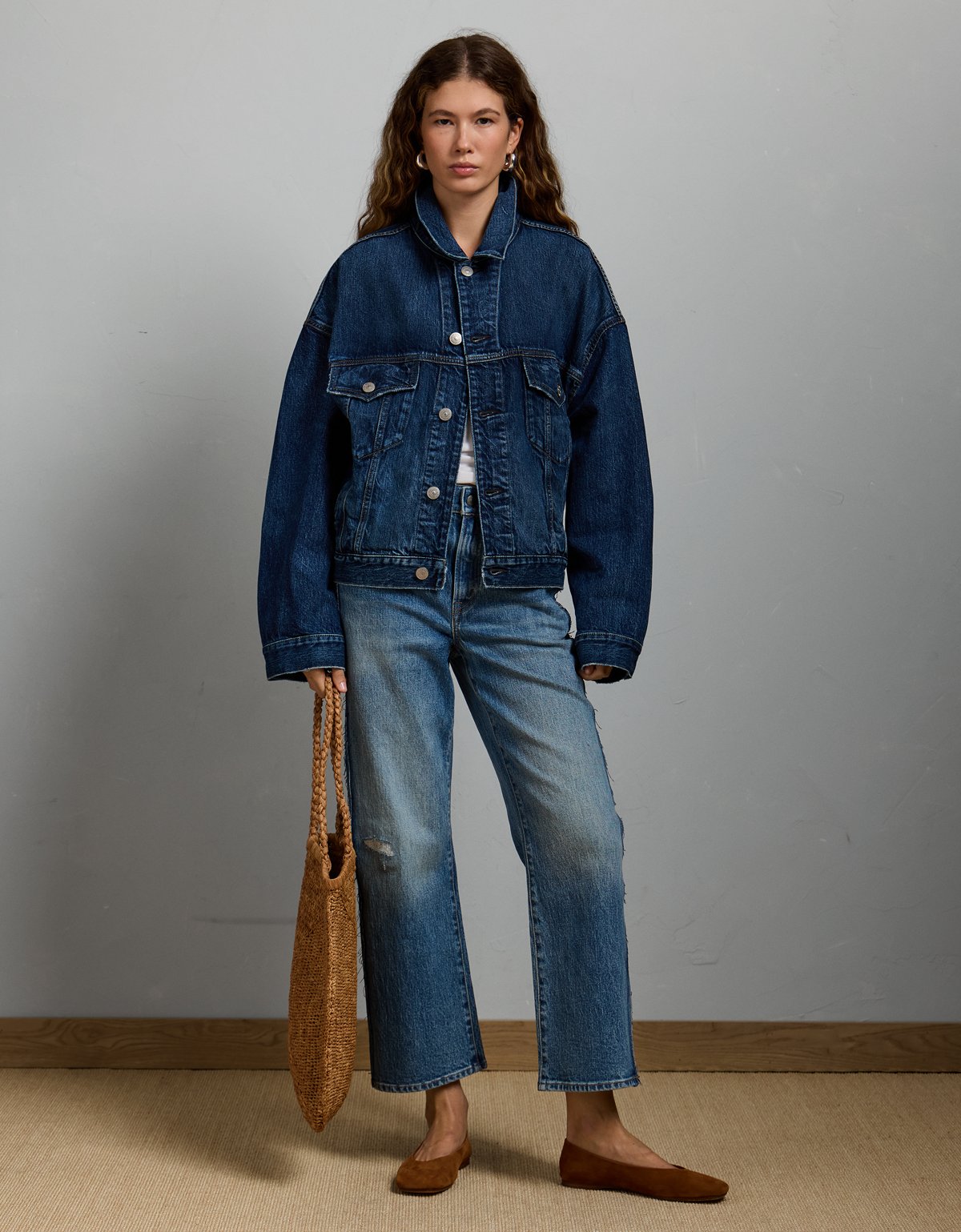 AE77 Premium Oversized Denim Jacket - image 5