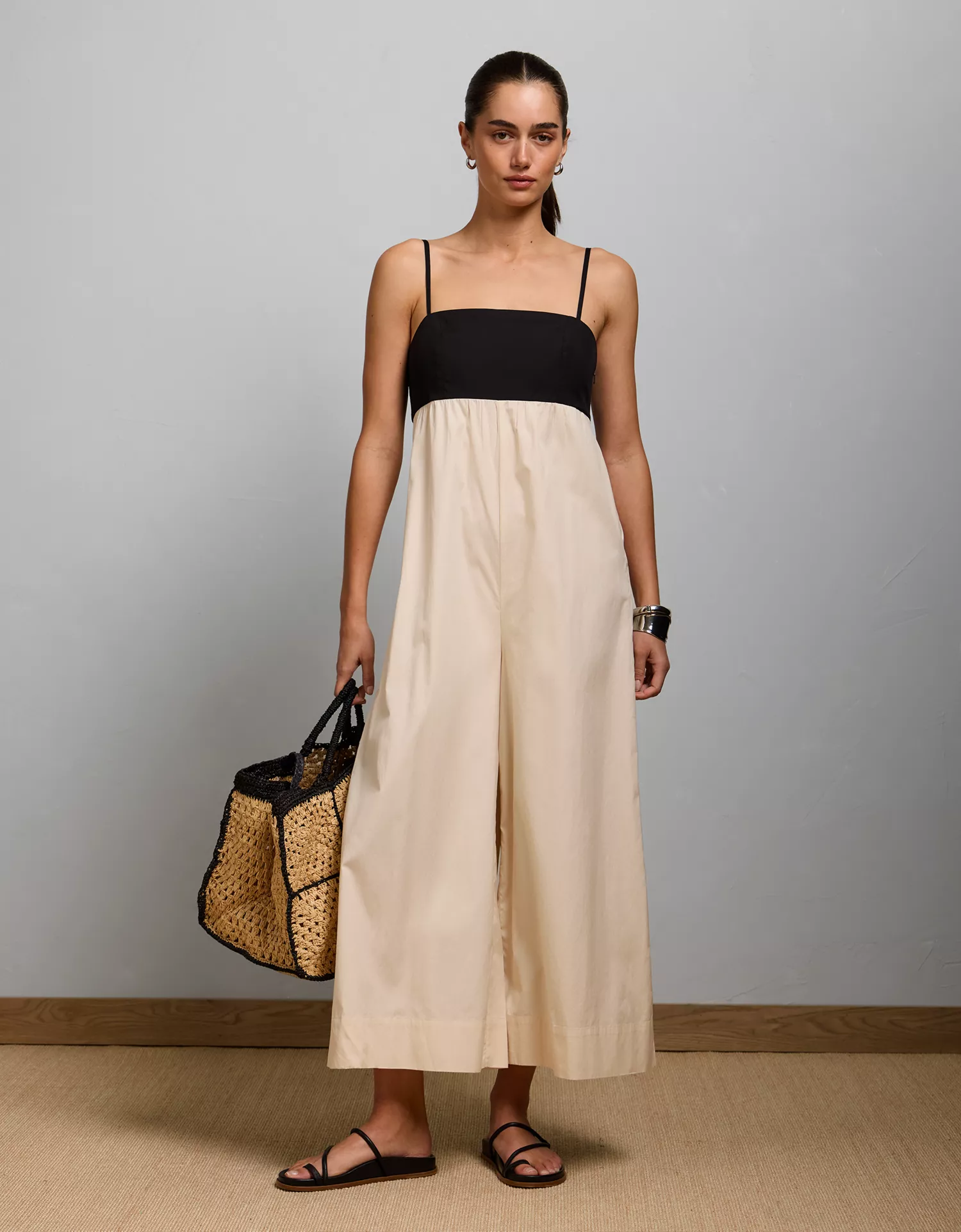 AE77 Strappy Wide-Leg Jumpsuit