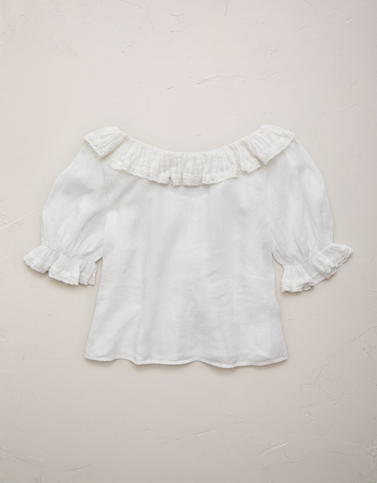 AE77 Ruffled-Neck Blouse - image 4