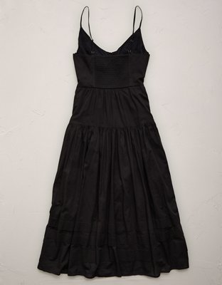 AE77 Strappy Button-Up Maxi Dress