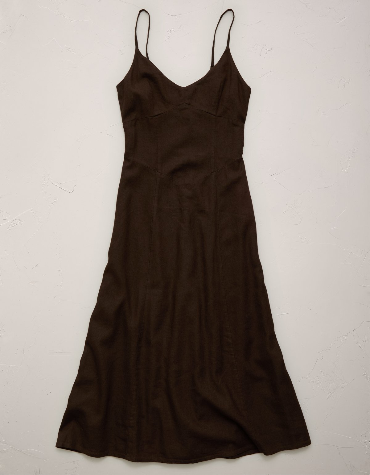 AE77 Linen-Blend Slip Dress - image 3
