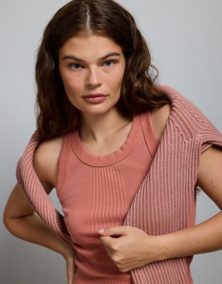 AE77 Premium Rib Tank | American Eagle
