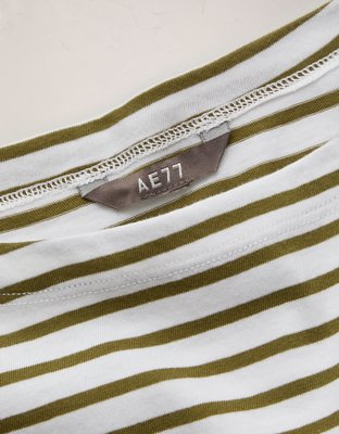 AE77 Long-Sleeve Boatneck Shirt