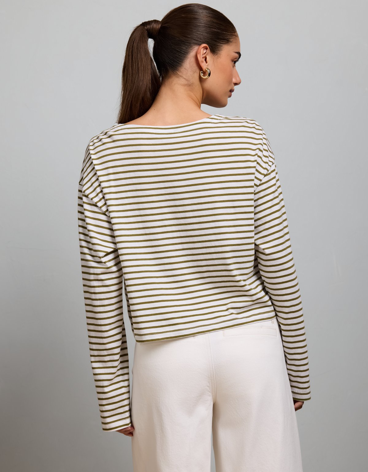 AE77 Long-Sleeve Boatneck Shirt - image 2