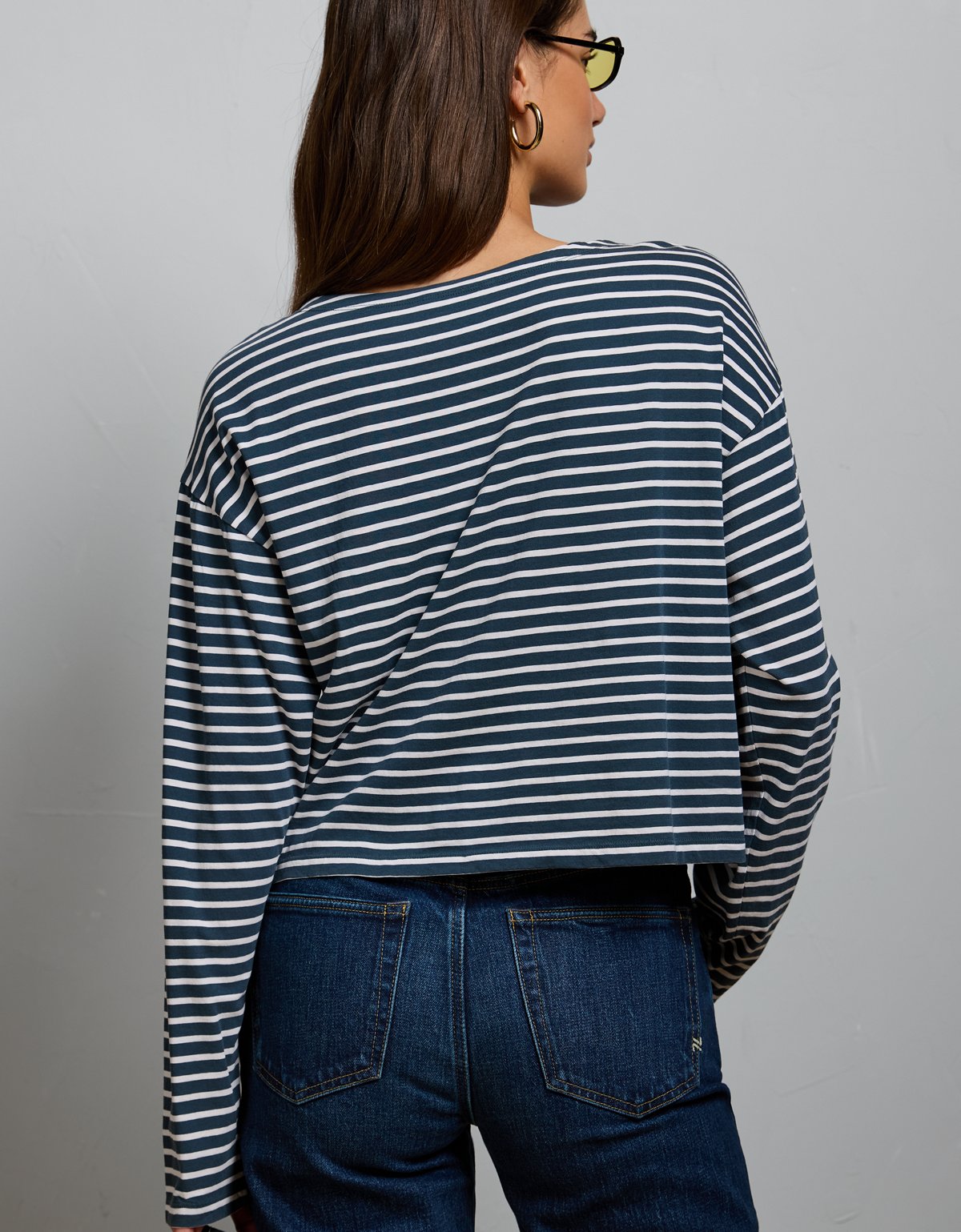 AE77 Long-Sleeve Boatneck Shirt - image 2