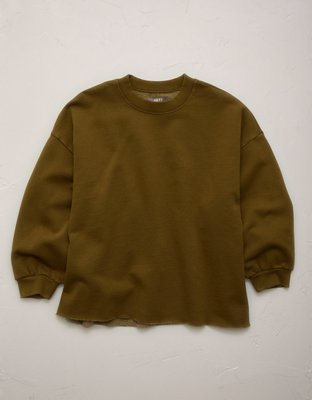 AE77 Puff Sleeve Terry Sweatshirt