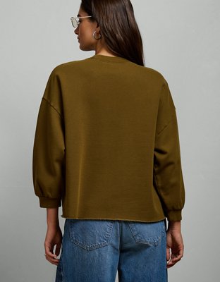 AE77 Puff Sleeve Terry Sweatshirt