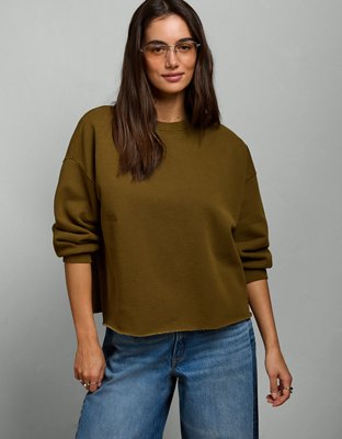 AE77 Puff Sleeve Terry Sweatshirt from American Eagle - $88