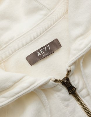 AE77 Cropped Zip-Up Hoodie