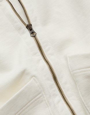 AE77 Cropped Zip-Up Hoodie
