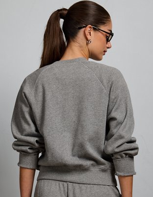 AE77 Lightweight Terry Fleece Raglan Sweatshirt