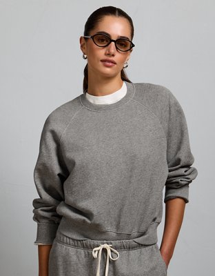 AE77 Lightweight Terry Fleece Raglan Sweatshirt