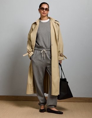 AE77 Lightweight Terry Fleece Raglan Sweatshirt