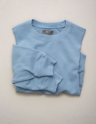 AE77 Lightweight Terry Fleece Raglan Sweatshirt