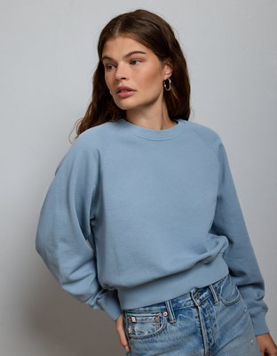 AE77 Lightweight Terry Fleece Raglan Sweatshirt