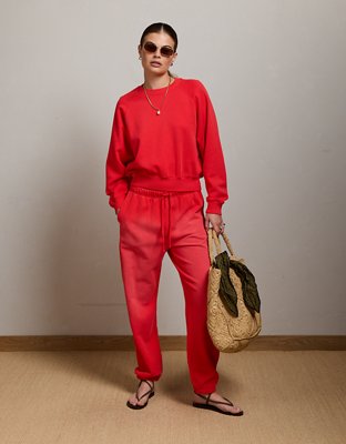 AE77 Lightweight Terry Fleece Raglan Sweatshirt