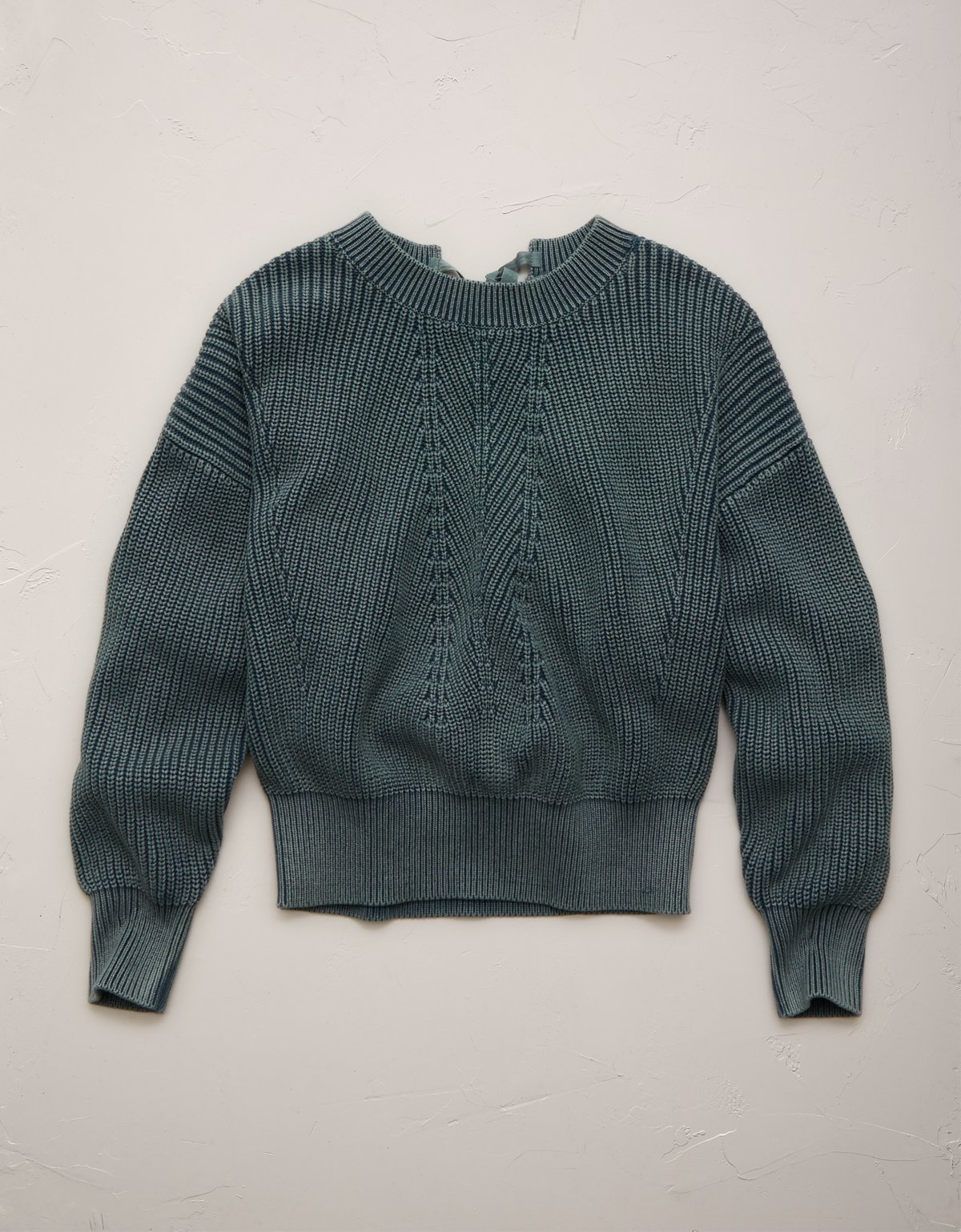 AE77 Open-Back Shaker Stitch Sweater - image 3