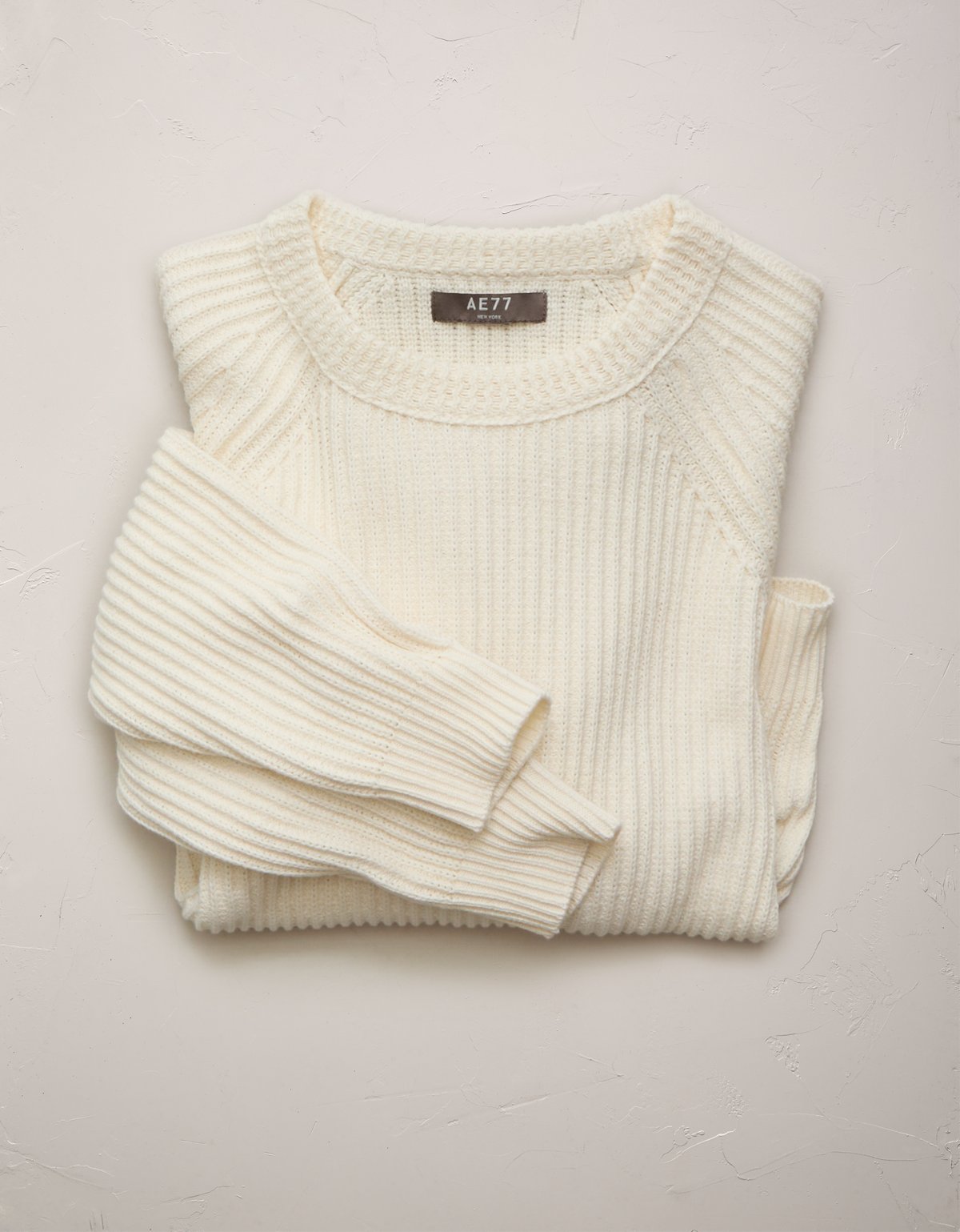 AE77 Shaker Stitch Raglan Sweater - image 4