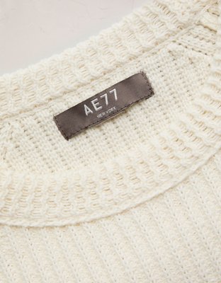 AE77 Shaker Stitch Raglan Sweater