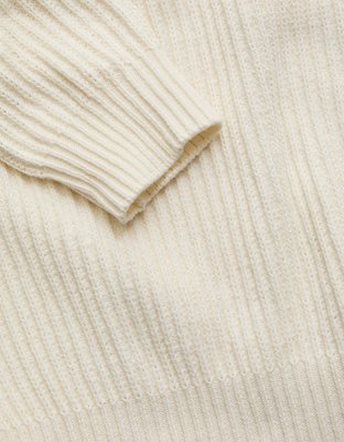 AE77 Shaker Stitch Raglan Sweater