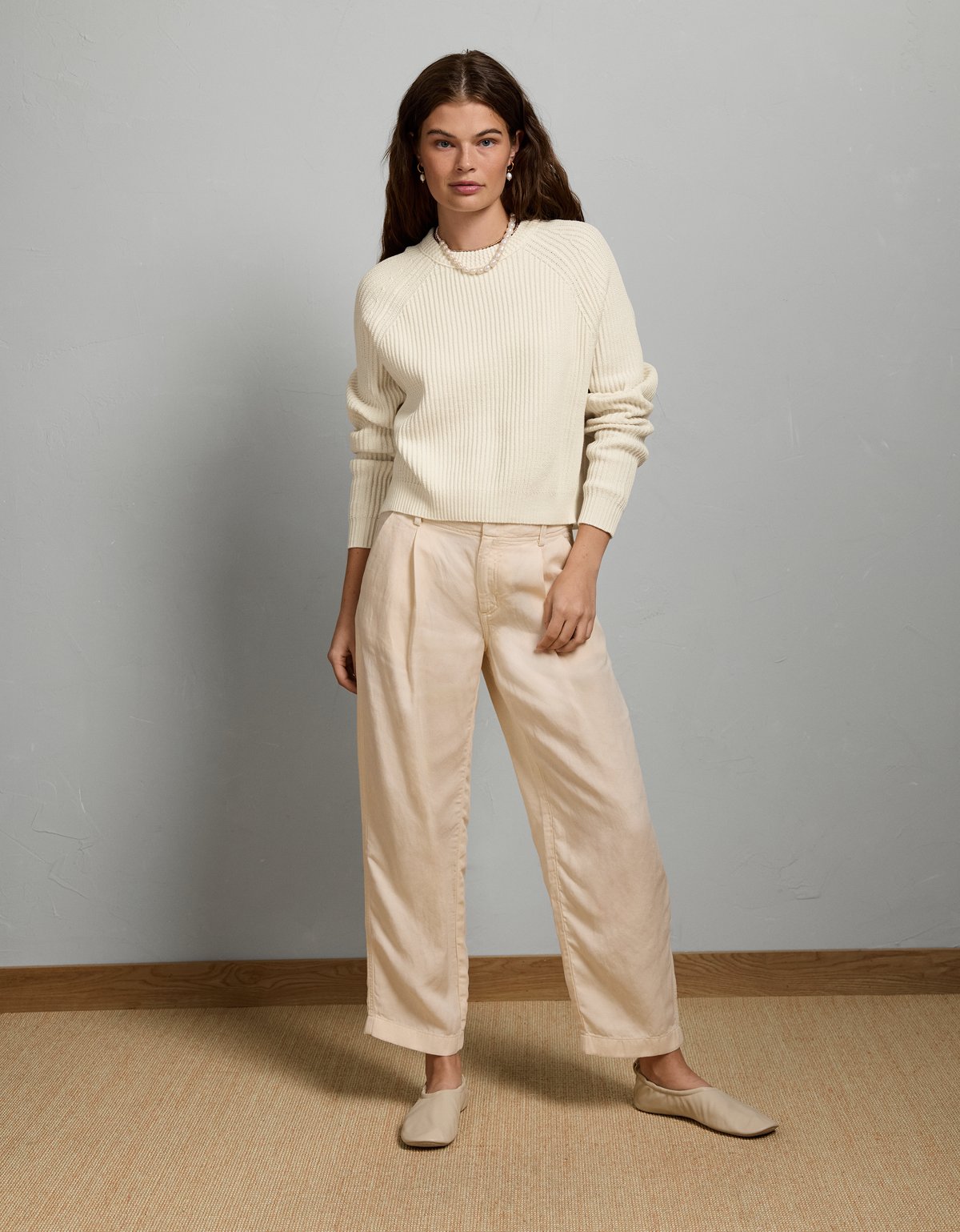 AE77 Shaker Stitch Raglan Sweater - image 5