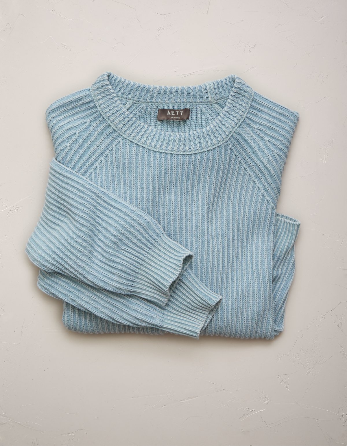 AE77 Shaker Stitch Raglan Sweater - image 4