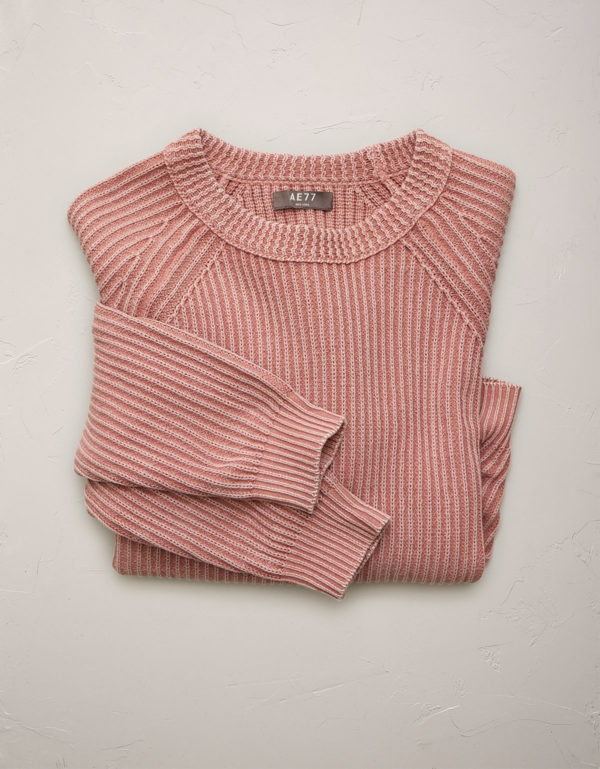 AE77 Shaker Stitch Raglan Sweater - image 4
