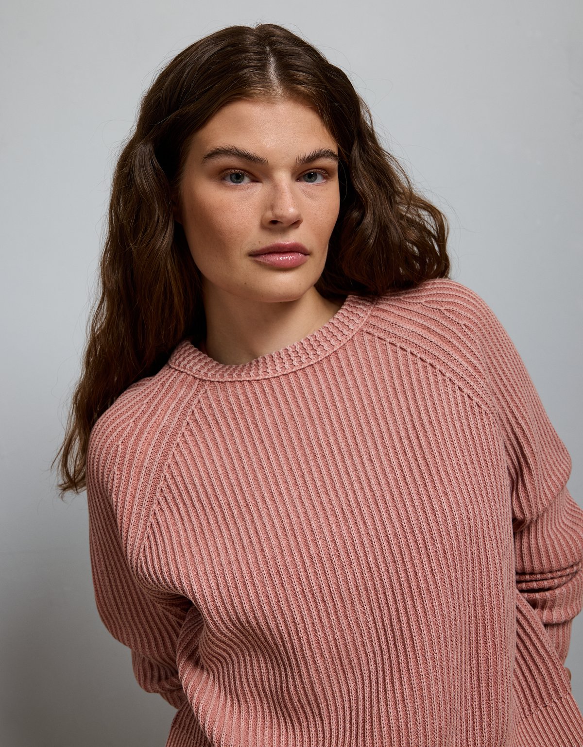 AE77 Shaker Stitch Raglan Sweater - image 5