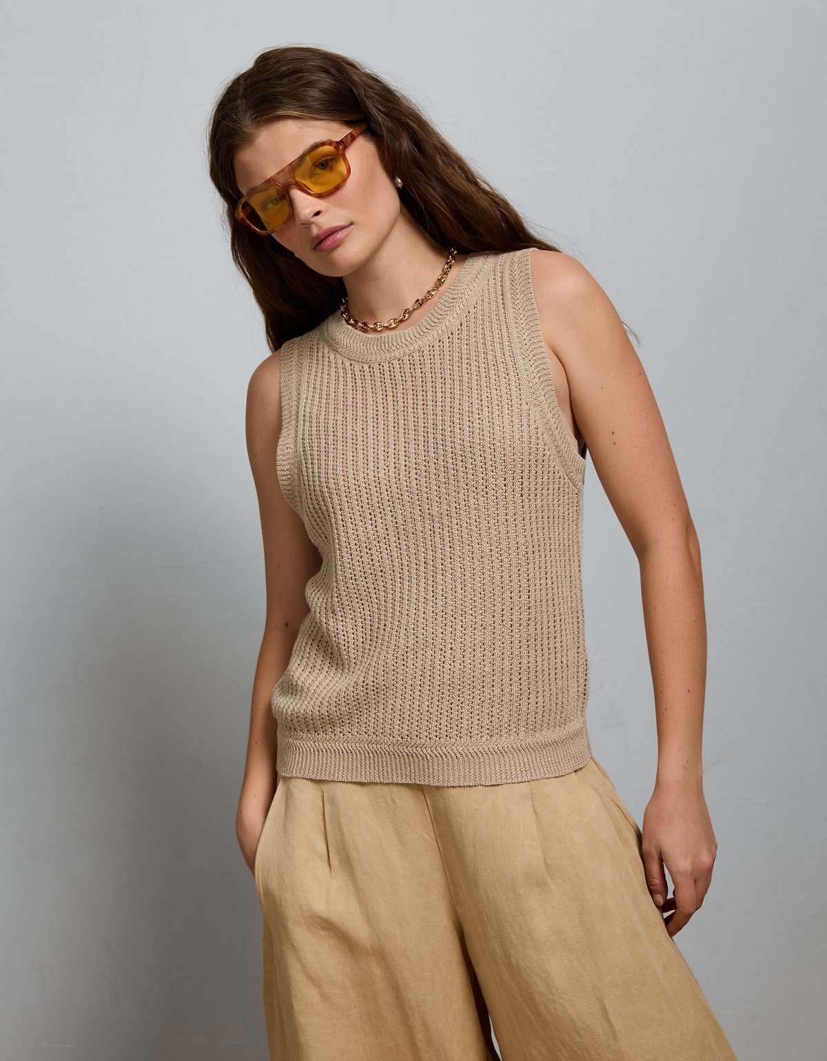 AE77 Linen Tank - image 5