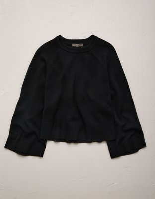 AE77 Boxy Cashmere Sweater Tee | American Eagle