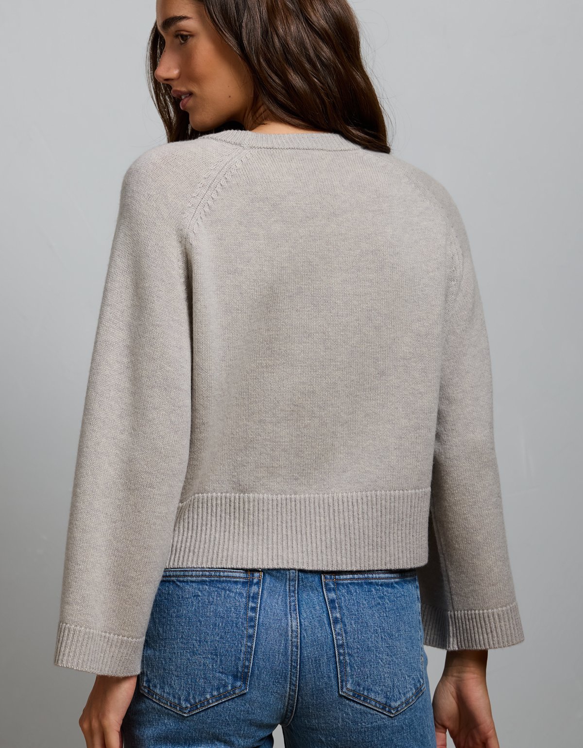 AE77 Boxy Cashmere Sweater Tee - image 2
