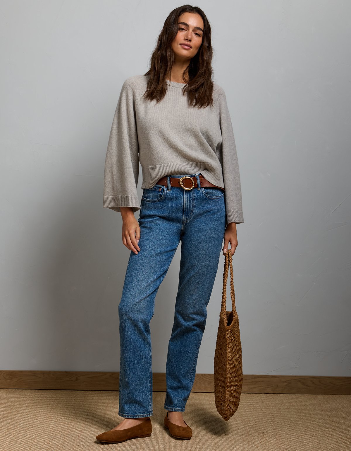 AE77 Boxy Cashmere Sweater Tee - image 5