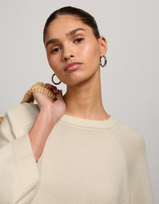 AE77 Boxy Cashmere Sweater Tee