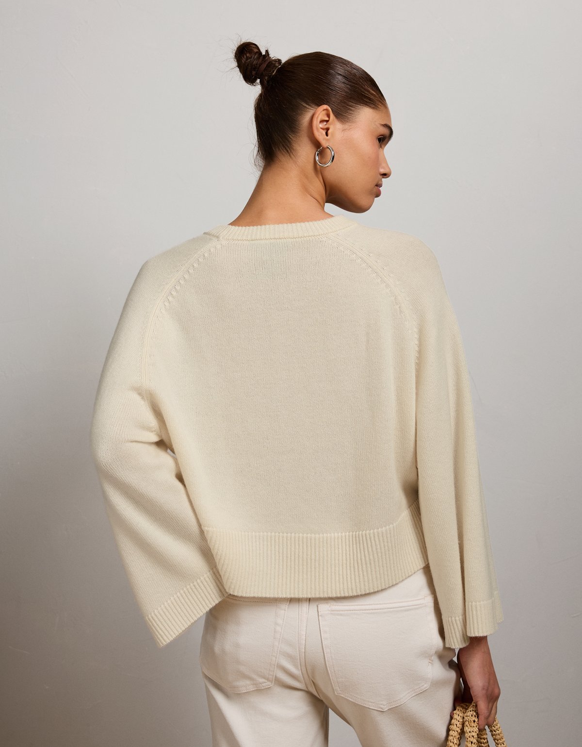AE77 Boxy Cashmere Sweater Tee - image 2