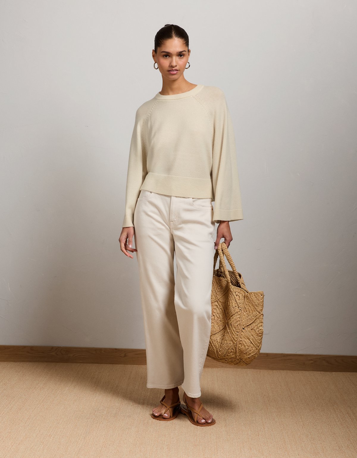 AE77 Boxy Cashmere Sweater Tee - image 5