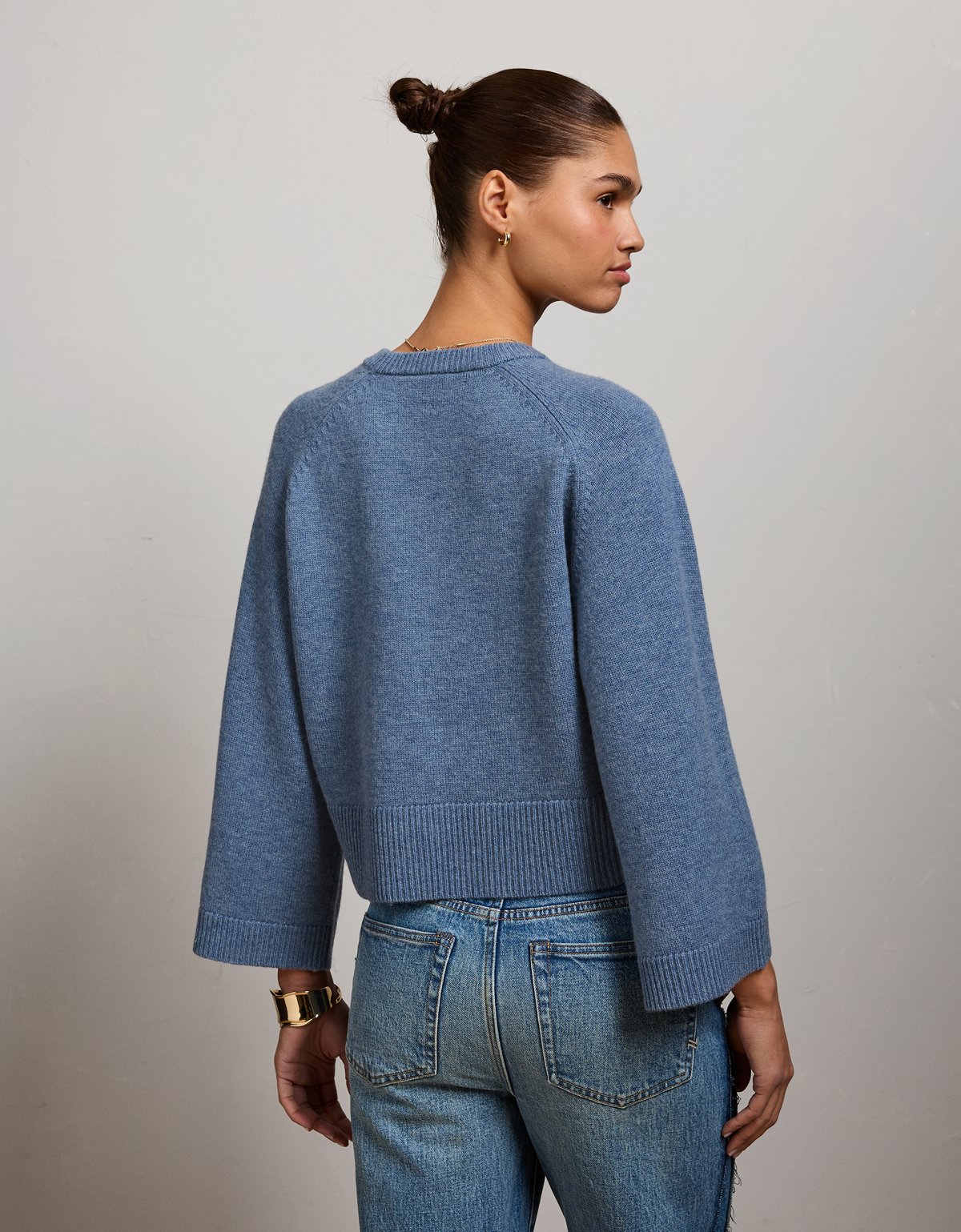 AE77 Boxy Cashmere Sweater Tee - image 2